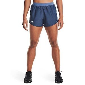Under Armour SZ XL Fly By 2.0 Slate Blue Running Shorts! NEW!!